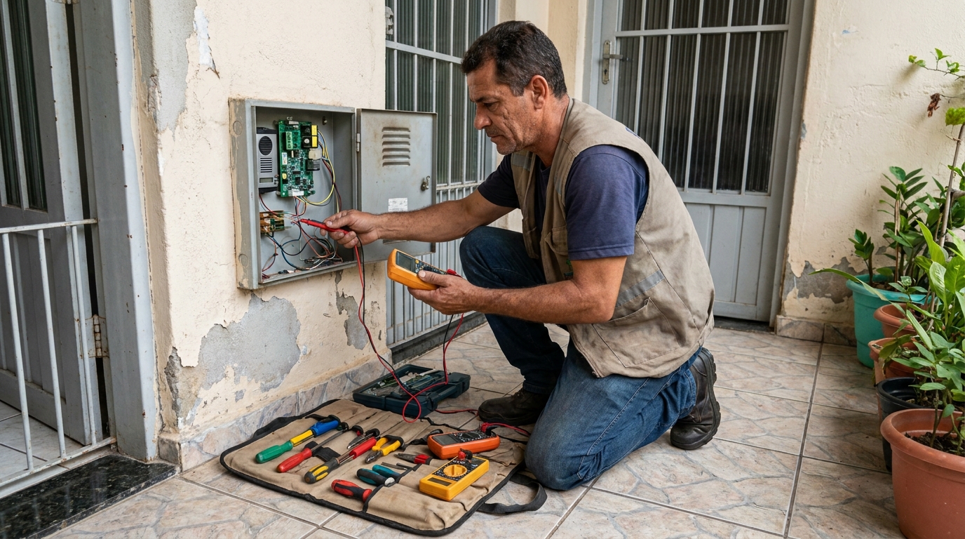 Troca de Fiação de Interfone em Curitiba‑PR
